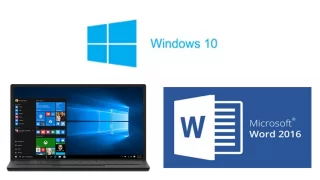 Microsoft Windows 10 and Microsoft Word 2016